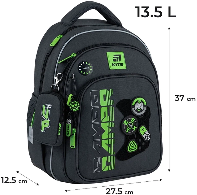 Шкільний набір Kite Education Gamer 3 предмети (SET_K25-763S-2) - зображення 3
