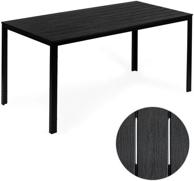 Stół ogrodowy ModernHome by Multistore (SAK-156 BLACK) - obraz 4