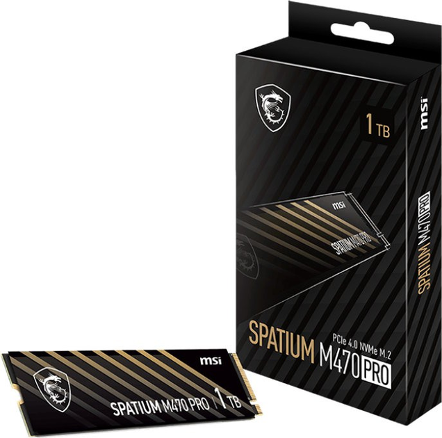 SSD диск MSI Spatium M470 Pro 1TB M.2 2280 NVMe PCIe 4.0 x4 3D NAND TLC (S78-440L0J0-P83) - зображення 5