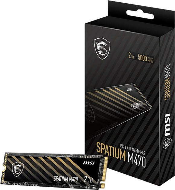 Dysk SSD MSI Spatium M470 Pro 2TB M.2 2280 NVMe PCIe 4.0 x4 3D NAND TLC (S78-440Q990-P83) - obraz 5