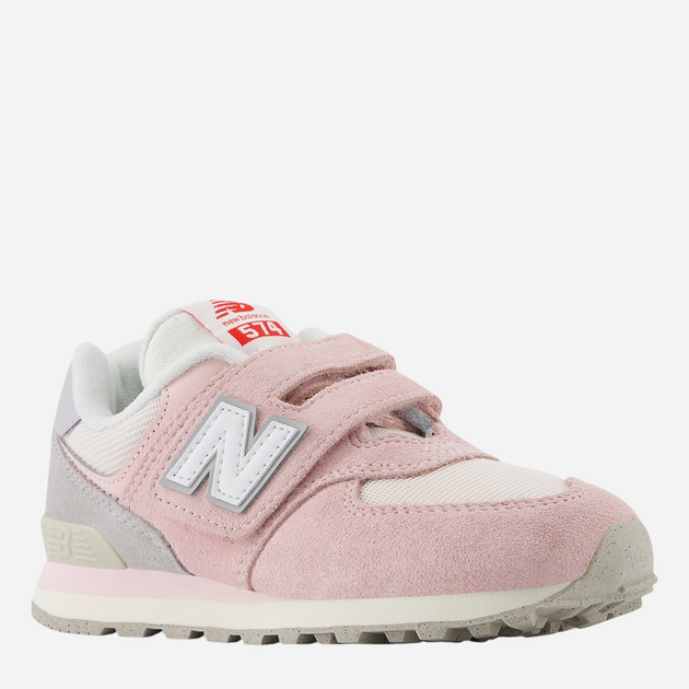 Sneakersy dziecięce dla dziewczynki na rzepy New Balance 574 PV574BKM 30 (12US) Jasnoróżowe (197968153043) - obraz 2