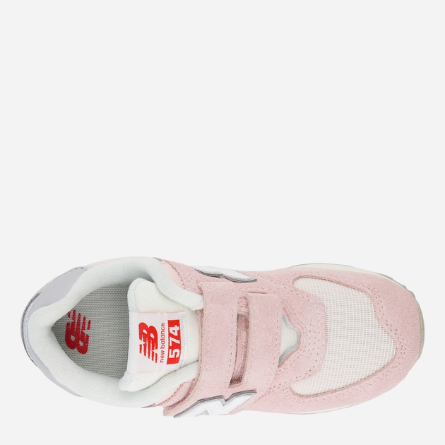Дитячі кросівки для дівчинки New Balance 574 PV574BKM 29 (11.5US) Світло-рожеві (197968153036) - зображення 4