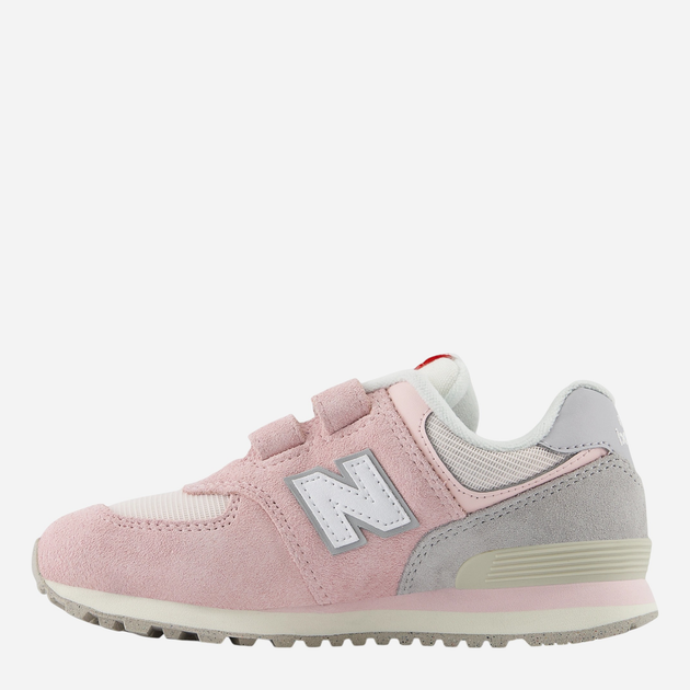 Sneakersy dziecięce dla dziewczynki na rzepy New Balance 574 PV574BKM 35 (3US) Jasnoróżowe (197968153005) - obraz 3