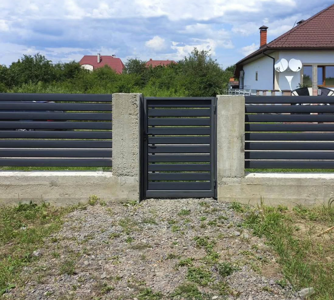 Ламель Ранчо 130мм для Забора, ограждения Ral 7024 Сірий 1500мм - изображение 6