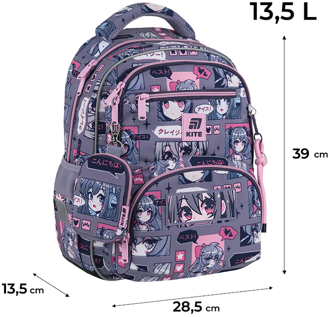 Шкільний набір Kite Education Anime Girl 3 предмети (SET_K25-773M-5) - зображення 3