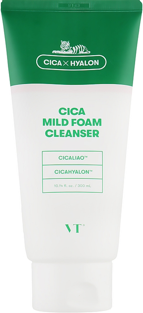 Pianka do mycia twarzy VT Cosmetics Cica Mild oczyszczająca 300 ml (8809695670114) - obraz 1