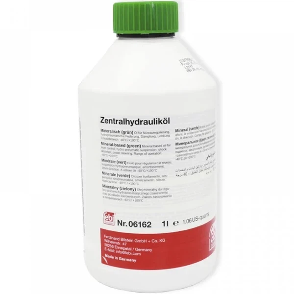 Жидкость гидравлическая (минеральная) зеленая 1л FEBI - Фото 1 Жидкость гидравлическая (минеральная) зеленая 1л FEBI - изображение 1