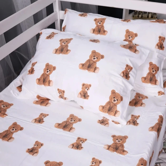 Простынь на резинке MirSon Фланель 017 Teddy 100x200 см (2200009655791) - изображение 6