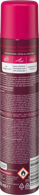 Сухий шампунь - спрей для волосся Balea Trocken Shampoo Moonlight flower 200 ml - изображение 2