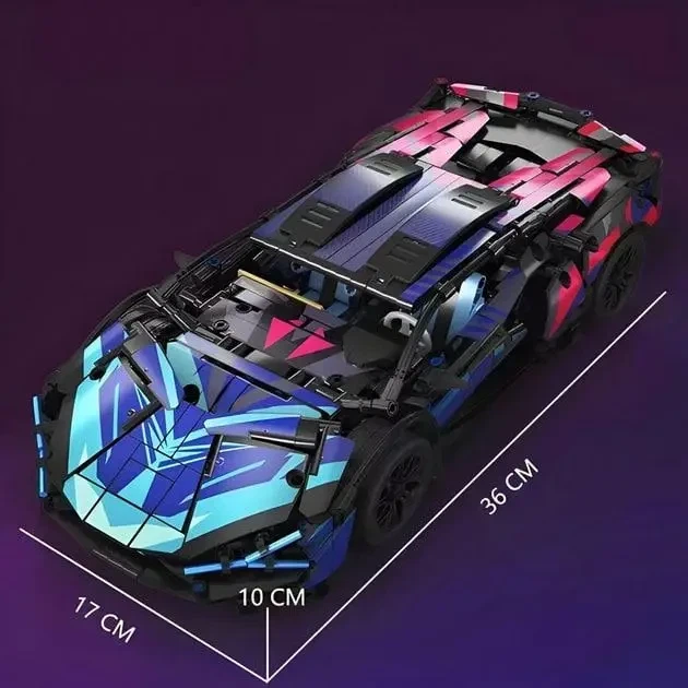 Конструктор машинка Lamborghini 1314 деталей на 36 см (485) - Фото 4 Конструктор машинка Lamborghini 1314 деталей на 36 см (485) - изображение 4