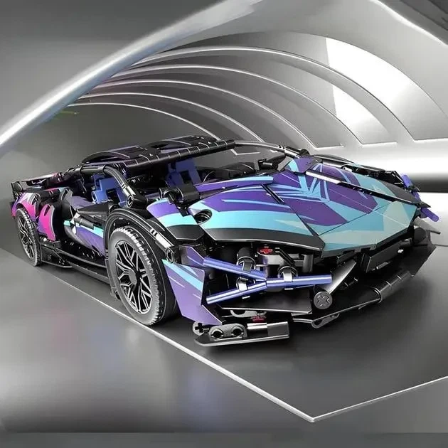 Конструктор машинка Lamborghini 1314 деталей на 36 см (485) - Фото 7 Конструктор машинка Lamborghini 1314 деталей на 36 см (485) - изображение 7