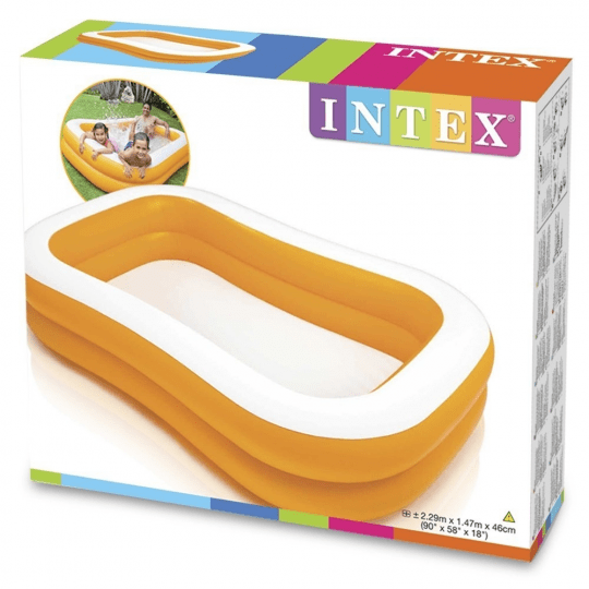 Надувной бассейн Intex Мандарин 229х147х46см прямоугольный/2 кольца 600л 57181 - изображение 3