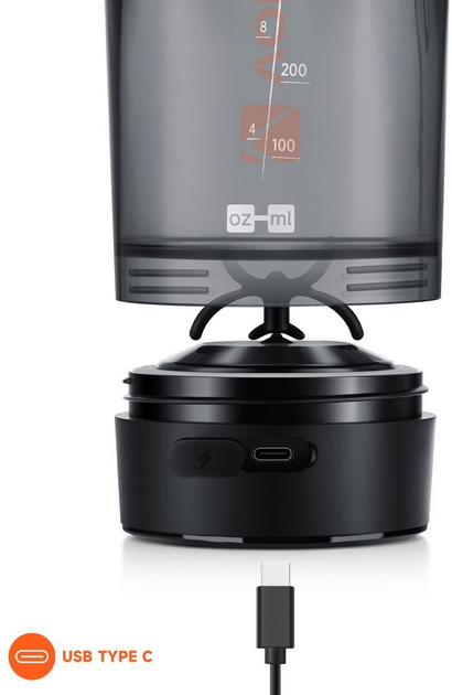 Електричний шейкер VOLTRX Gallium 600 мл Tritan Orange (Gallium_Orange) - зображення 15