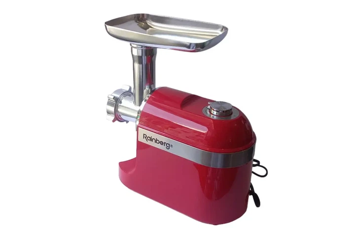 Мясорубка Rainberg RB-2270 3800Вт с реверсом и насадками для шинковки и колбас красная - изображение 2