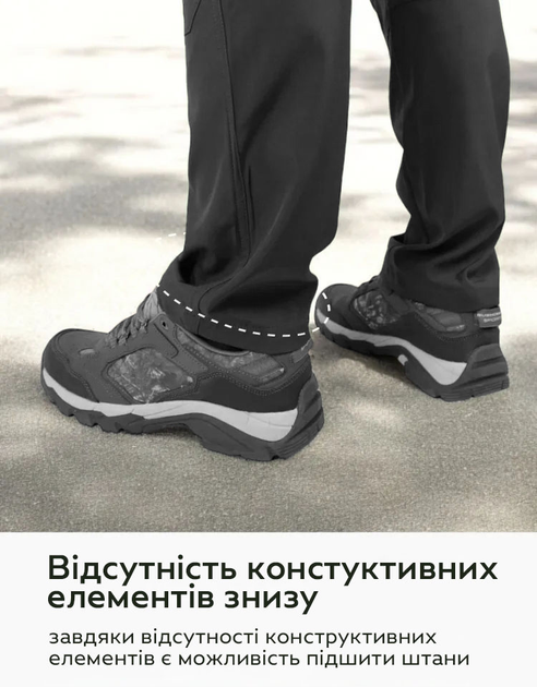 Тактические легкие штаны Soft Shell без флиса карго Eagle SP-02 Черные XL (JDT-0847614) - изображение 8