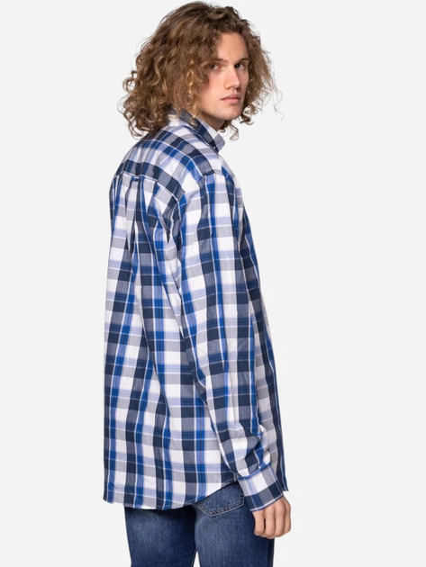 Сорочка бавовняна чоловіча Lee Cooper NEW TENBY -LK17 3XL Блакитна (5904347390686) - зображення 2