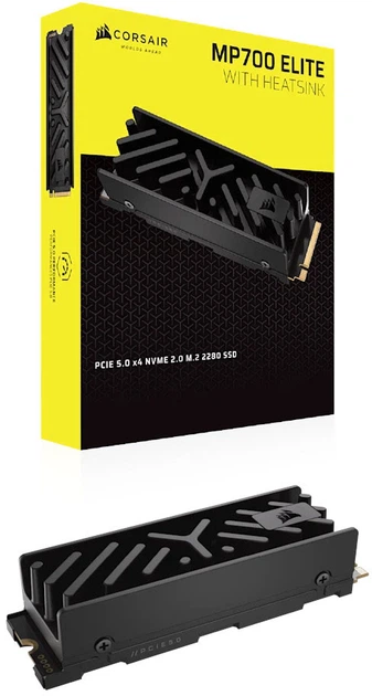 SSD диск Corsair MP700 ELITE with Heatsink 2TB M.2 NVMe PCIe 5.0 x4 3D NAND TLC (CSSD-F2000GBMP700EHS) - зображення 7