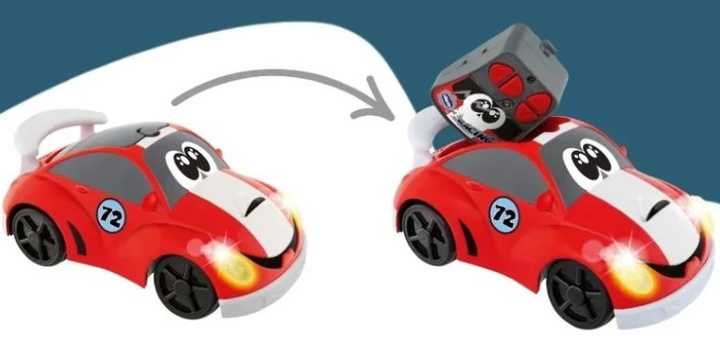 Машинка на радіокеруванні Chicco Turbo Team Johnny Coupe Racing Червона (8058664102907) - зображення 10