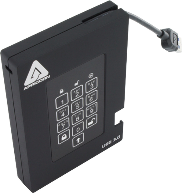 Dysk twardy Apricorn Aegis Fortress 512GB USB 3.2 Black (A25-3PL256-S512F) - obraz 4
