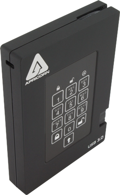 Dysk twardy Apricorn Aegis Fortress 256GB USB 3.2 Black (A25-3PL256-S512F) - obraz 3