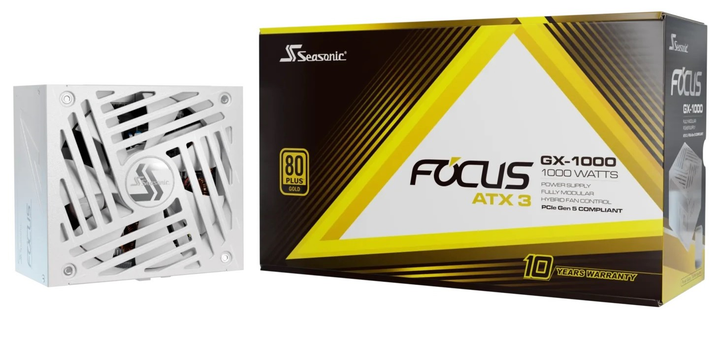 Zasilacz Seasonic Focus GX 1000W White (FOCUS-GX-1000-V4-WHITE) - obraz 11