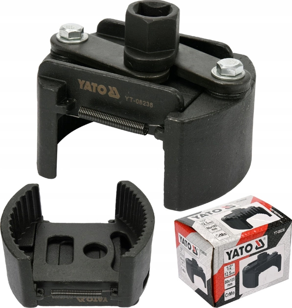 Klucz nastawny YATO do filtrów oleju 1/2" 80-105 mm (YT-08236) - obraz 2