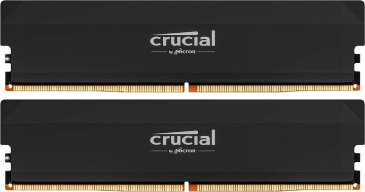 Оперативна пам'ять Crucial DDR5-6400 32768MB PC5-51200U (Kit of 2x16384) Pro Overclocking Black (CP2K16G64C38U5B) - зображення 1