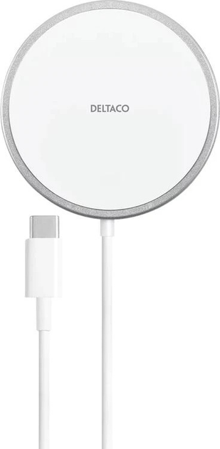 Bezprzewodowa ładowarka Deltaco Qi Wireless Charger 15W (7333048051486) - obraz 1