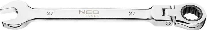 Klucz płasko-oczkowy z przegubem i grzechotką NEO Tools 27 mm 09-056 (5907558424119) - obraz 1