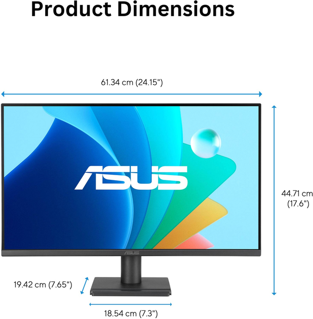 Монітор 27" ASUS VA279HG (90LM04J1-B02371) - зображення 9