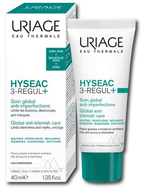 Krem do twarzy Uriage Hyseac 3-regul Global Skincare redukujący niedoskonałości 40 ml (3661434010088) - obraz 2