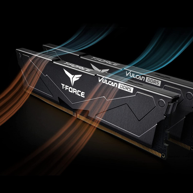 Pamięć RAM Team Group DDR5-6400 32768MB PC5-51200 (Kit of 2x16384) T-Force Vulcan (FLBD532G6400HC40BDC01) - obraz 5