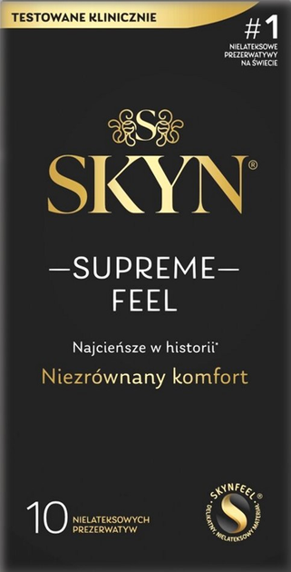 Презервативи Skyn Supreme Feel без латексу 10 шт (5011831103599) - зображення 2