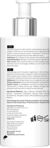 Tonik z kwasem migdałowym Apis Professional Home Terapis hydrożelowy 300 ml (5901810004514) - obraz 2