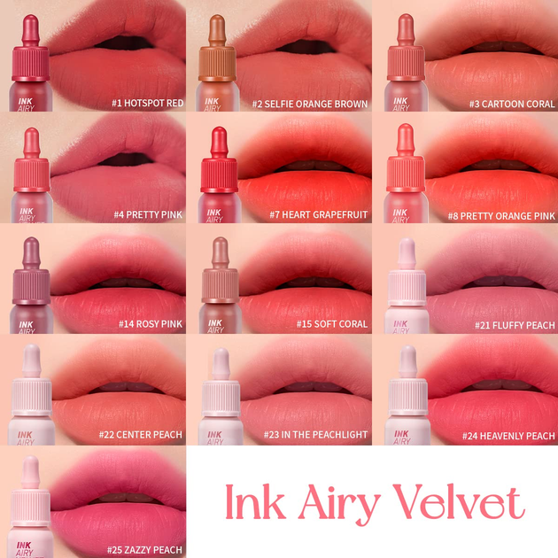 Рідка помада Peripera Ink Airy Velvet матова 23 In The Peachlight 4 г (8800255681632) - зображення 3