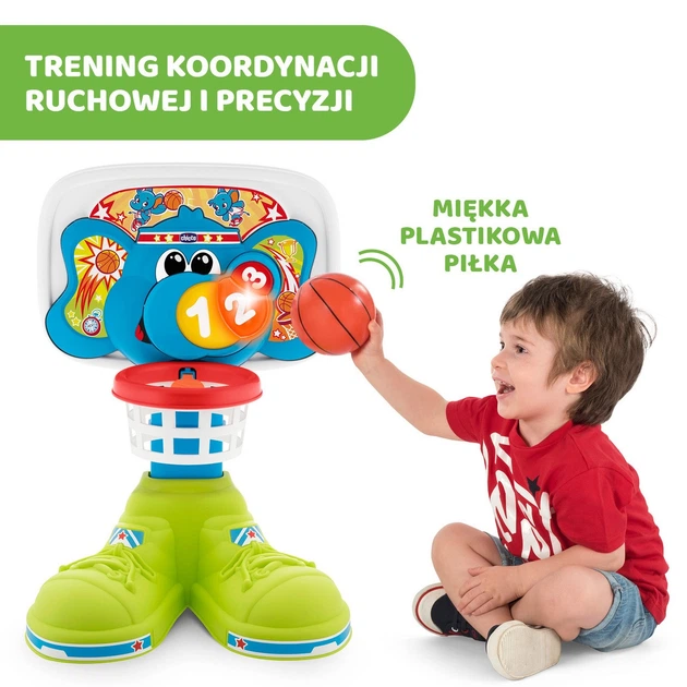Koszykówka dla dzieci Chicco Fit & Fun z efektami świetlnymi i dźwiękowymi 58 cm (8058664087303) - obraz 16