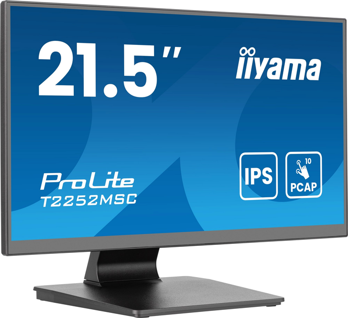 Монітор 21.5" Iiyama ProLite T2252MSC-B2AG - зображення 2