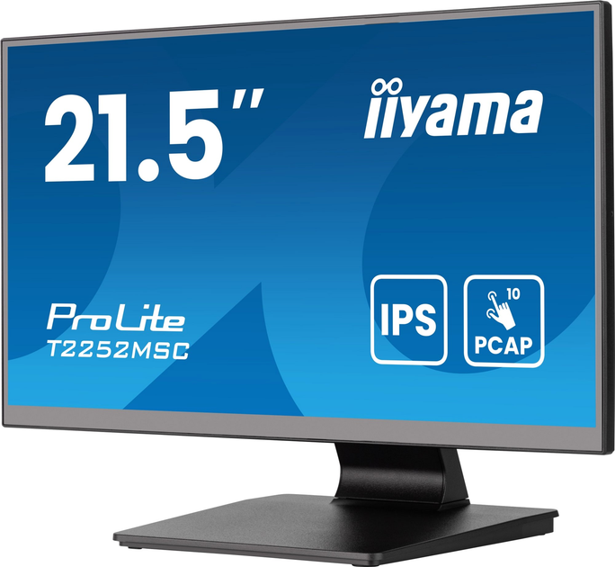 Monitor 21.5" Iiyama ProLite T2252MSC-B2AG - obraz 3