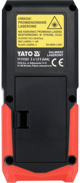 Dalmierz laserowy YATO YT-731251 (5906083108006) - obraz 5