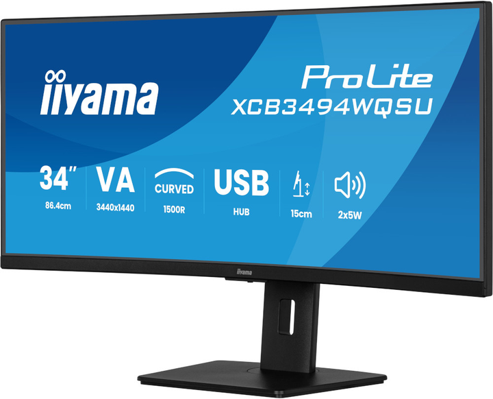 Monitor 34" iiyama ProLite XCB3494WQSU-B1 - obraz 3