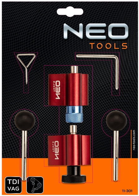 Фіксатор ГРМ NEO Tools для дизельних двигунів групи VAG 6 шт 11-301 (5907558436068) - зображення 9