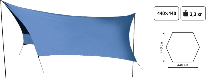 Тент со стойками Tramp Lite Tent Blue (UTLT-036) – фото, отзывы ...