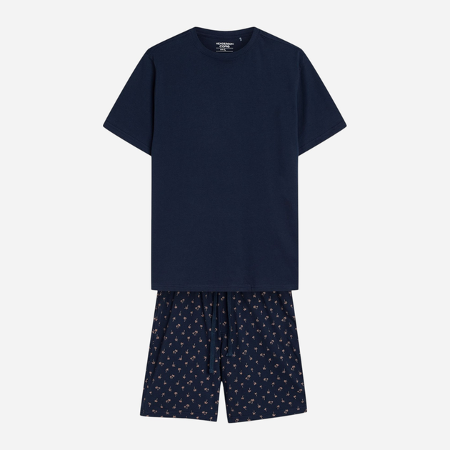 Piżama męska z szortami i krótkim rękawem letnia bawełniana Henderson Shore 42601-59X 2XL Niebieska (5903972520215) - obraz 7
