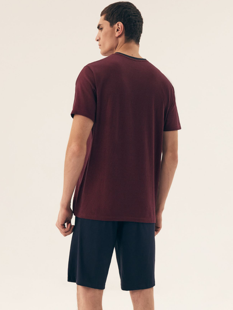 Piżama męska z szortami i krótkim rękawem letnia bawełniana Henderson Dive 42633-33X 2XL Czerwona (5903972399101) - obraz 2