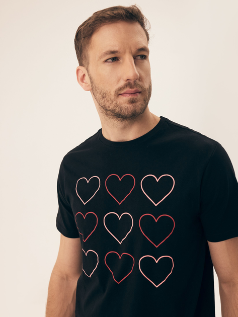 Piżama męska z szortami i krótkim rękawem letnia bawełniana Henderson Sweet 42602-99X 2XL Czarna (5903972509142) - obraz 5