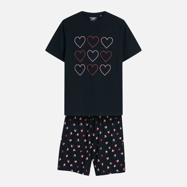 Piżama męska z szortami i krótkim rękawem letnia bawełniana Henderson Sweet 42602-99X XL Czarna (5903972509135) - obraz 7