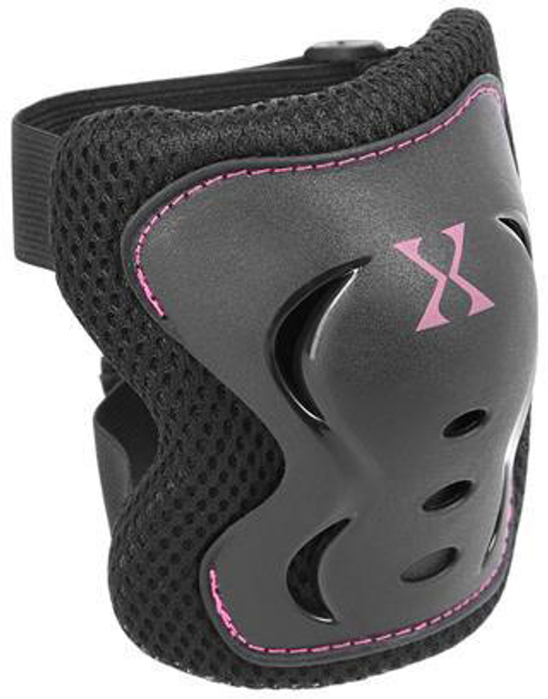 Zestaw ochraniaczy Nils Extreme H320 rozmiar XL Czarny-różowy (5907695542585) - obraz 5