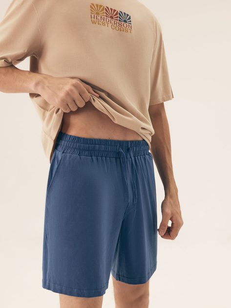 Піжама (футболка + шорти) чоловіча бавовняна великого розміру Henderson Onshore 42792-02X 2XL Бежева (5903972510667) - зображення 6