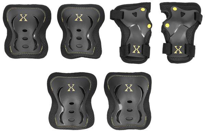 Набір захисту Nils Extreme H320 розмір XL Чорно-жовтий (5907695542547) - зображення 1