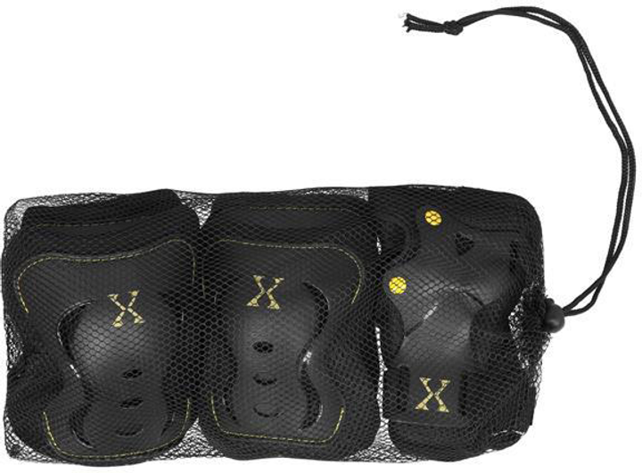 Набір захисту Nils Extreme H320 розмір XL Чорно-жовтий (5907695542547) - зображення 2